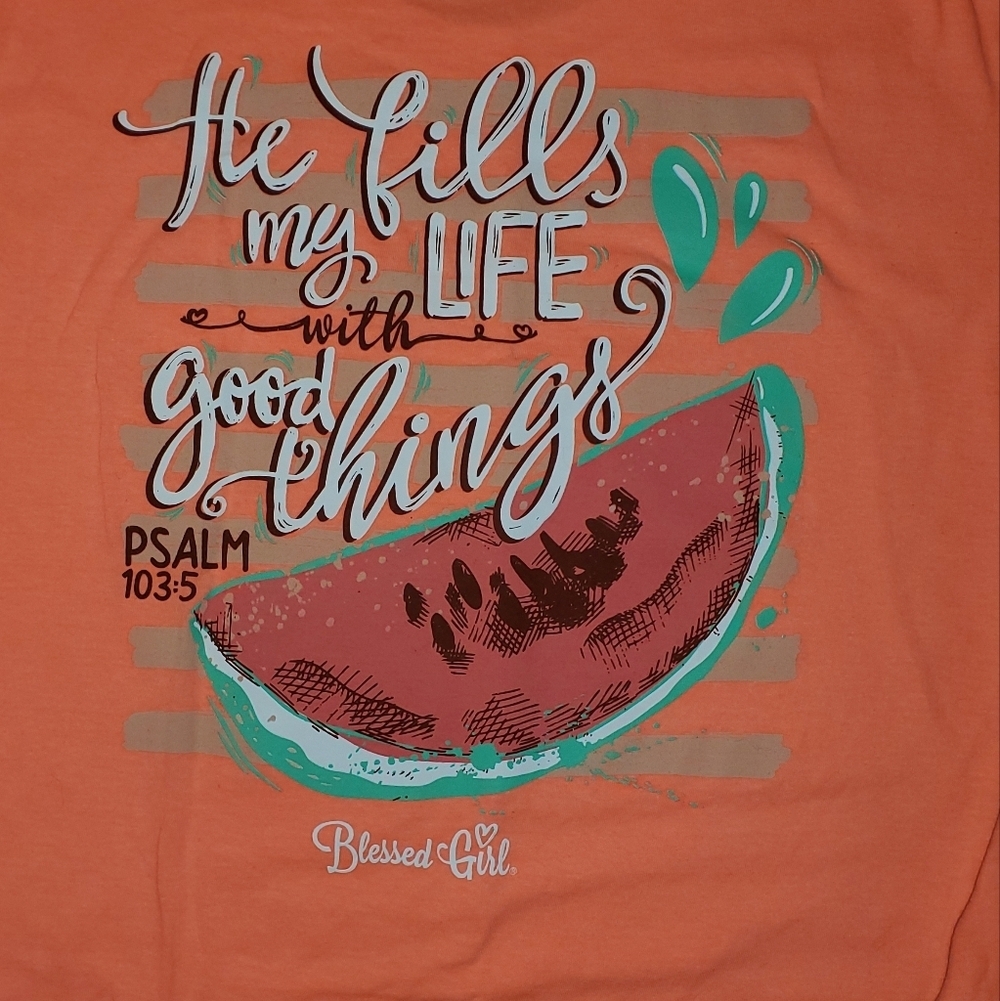 Blessed Life Bright T Shirt Psalm 103 - Picture 8 of 8